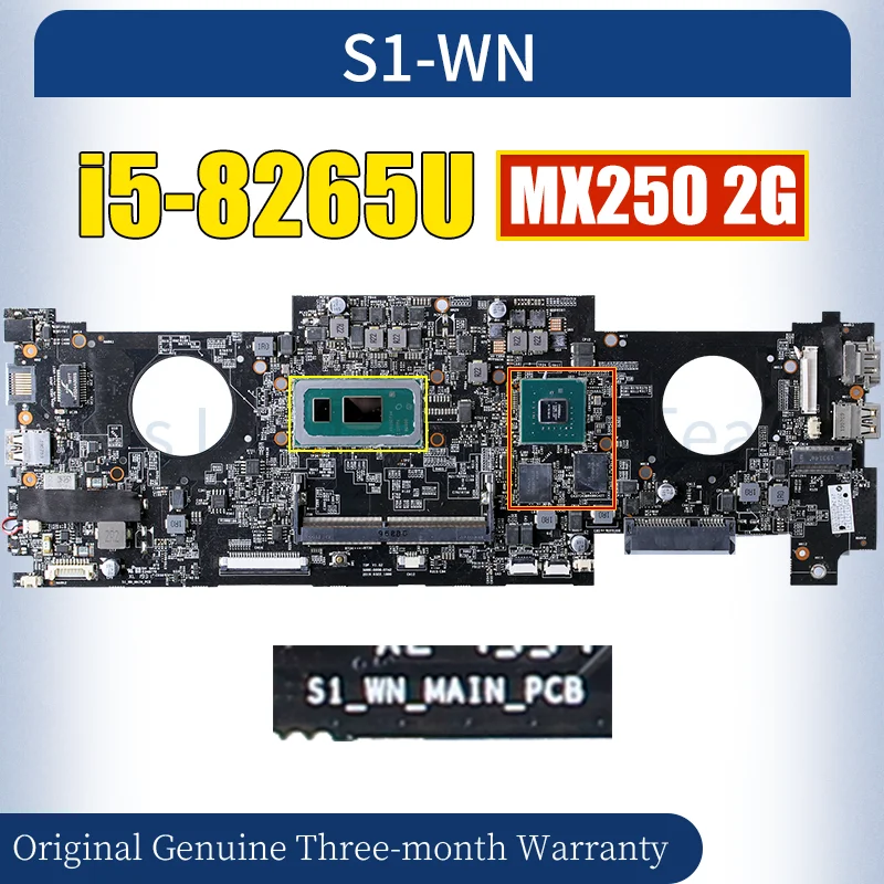 S1-WN Laptop Mainboard i5-8265U MX250 N17S-G2-A1 Notebook Motherboard