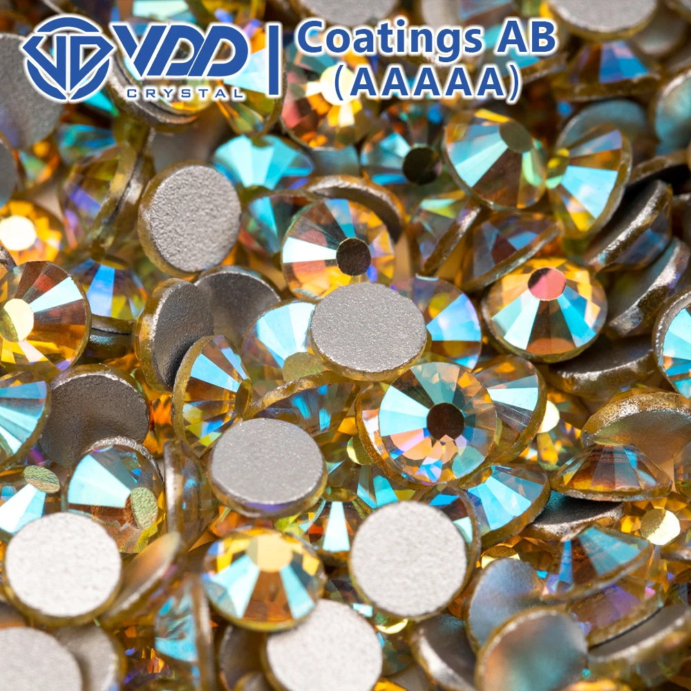 VDD SS4-SS30 AAAAA Top Qualität Multi-color AB Glas Strass Kristall Glitter Strass Flache Rückseite Kleber Auf Steine Für Nail art DIY