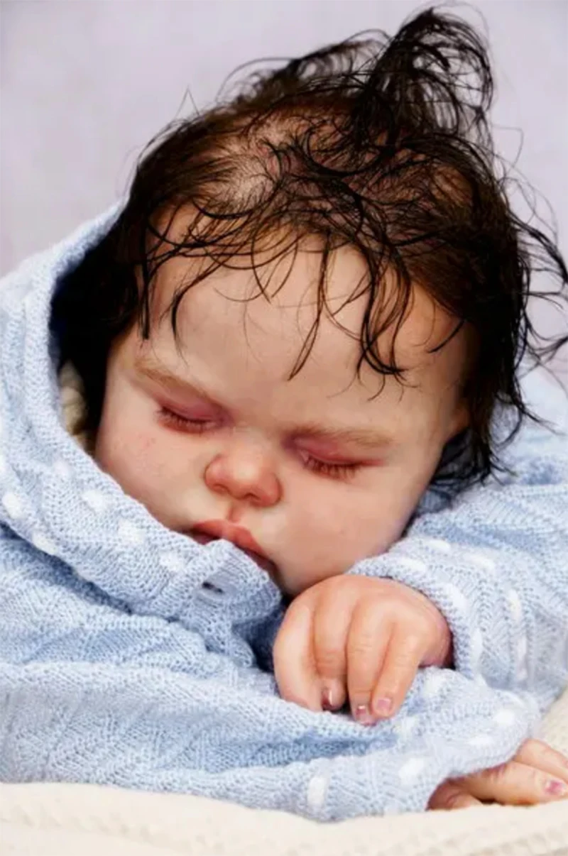 25'' Pickle Reborn Doll Kit, Huge Size Soft Touch Unfinished Doll Parts with Fresh Color & Cloth Body