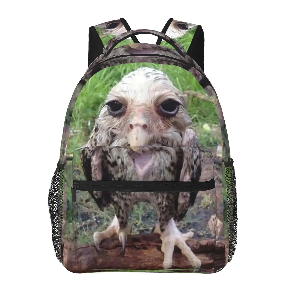 Stupid Wet Owl Backpacks Boys Girls Bookbag Children School Bags Cartoon Laptop Rucksack Shoulder Bag Large Capacity