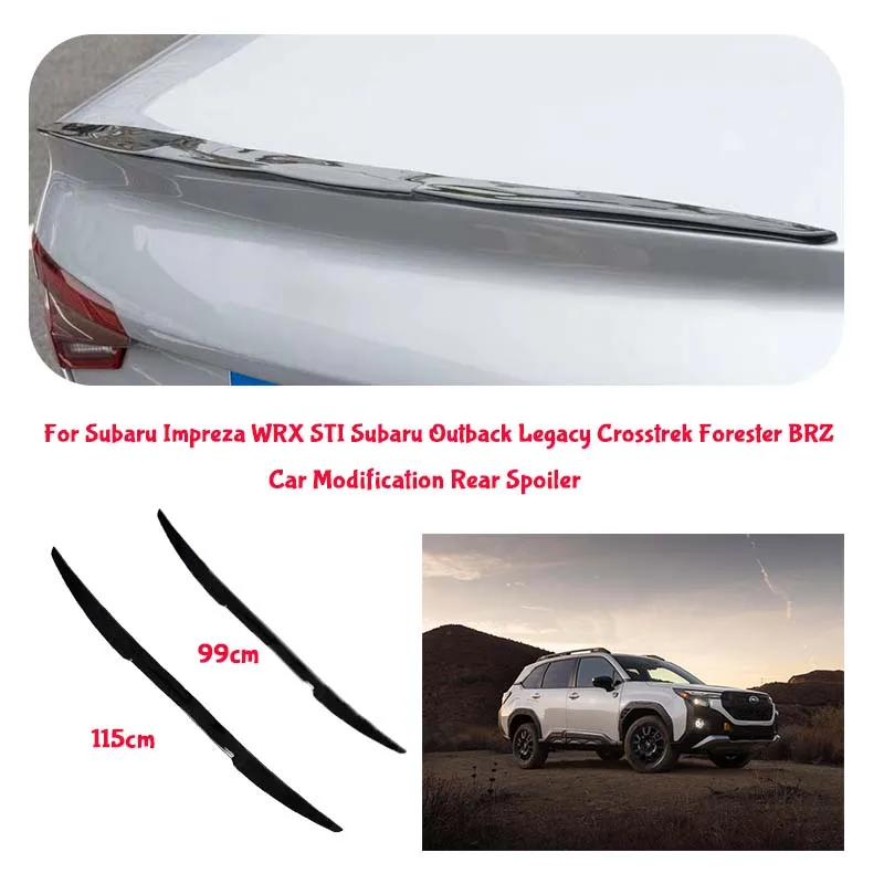 For Subaru PVC Material Car Special Tail Wing Punch-Free Integrated Paste Auto Spoiler car wing
