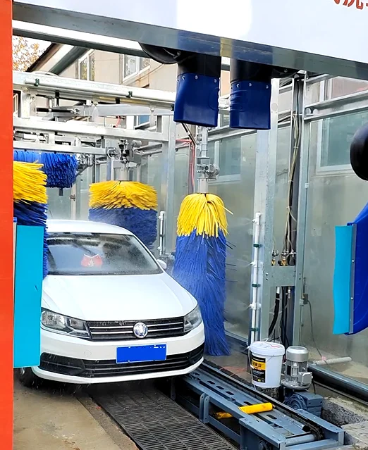 Customized Tunnel Auto Car Wash Machine Intelligent Conveyor Belt Vehicle Cleaner for Taxi Company Public Transport Hub Station
