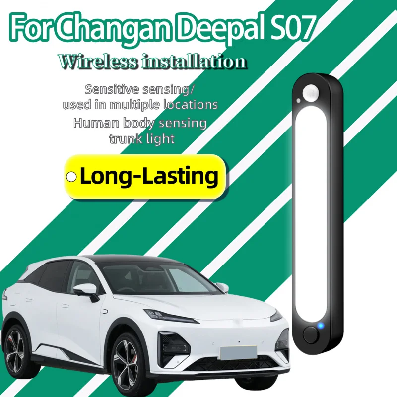For Changan Deepal S07 Wireless Magnetic Trunk Light Rechargeable Motion Sensor LED Interior Lamp EV Car Rear Trunk Lighting