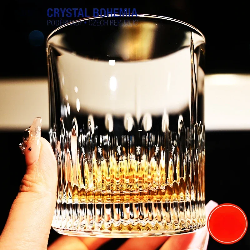 High End Bohemia Crystal Whiskey Glass Red Wine Cup Beer Juice Drinkware Cups Water Cup Set Coffee Mugs Bar Wine Stools Steins