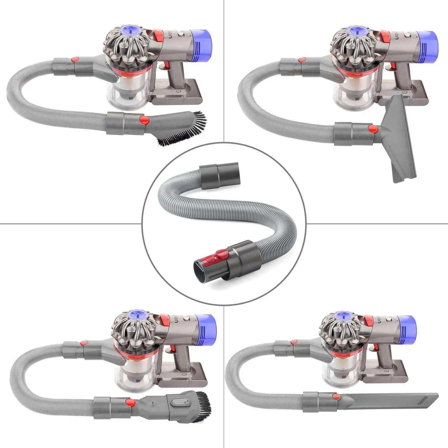 Flexible Extension Hose Compatible with Dyson V7V8V10V11V12V15G5 Cordless Stick Vacuum Cleaner Accessory