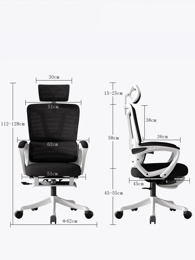 Sillas De oficina ergonómicas, muebles De estudio modernos, reposacabezas, sedentario, móvil