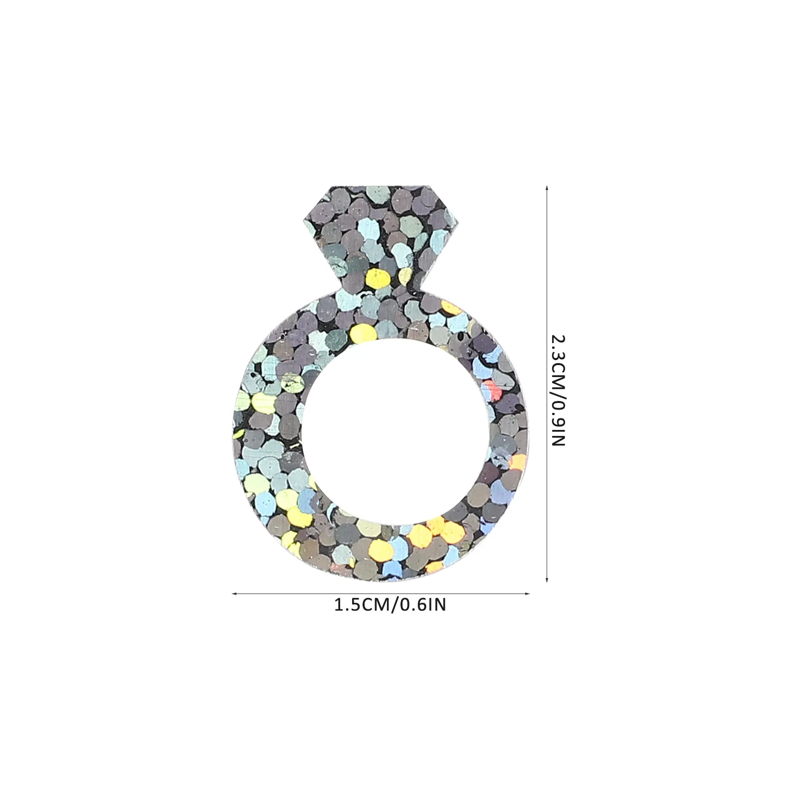 

3 Bags Table Confetti Wedding Ring Confetti Glitter Diamond Scatter for Cake Table Photo Props Balloon Filler Gift Box