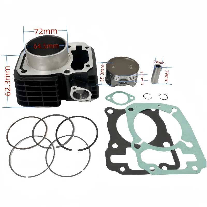 Motorcycle 64.5mm Cylinder Kit Motor for Honda XR150 CBF150 CG 150 TITAN FAN NXR 150 BROS SPORT JOB Upgrade Modified Motoblock