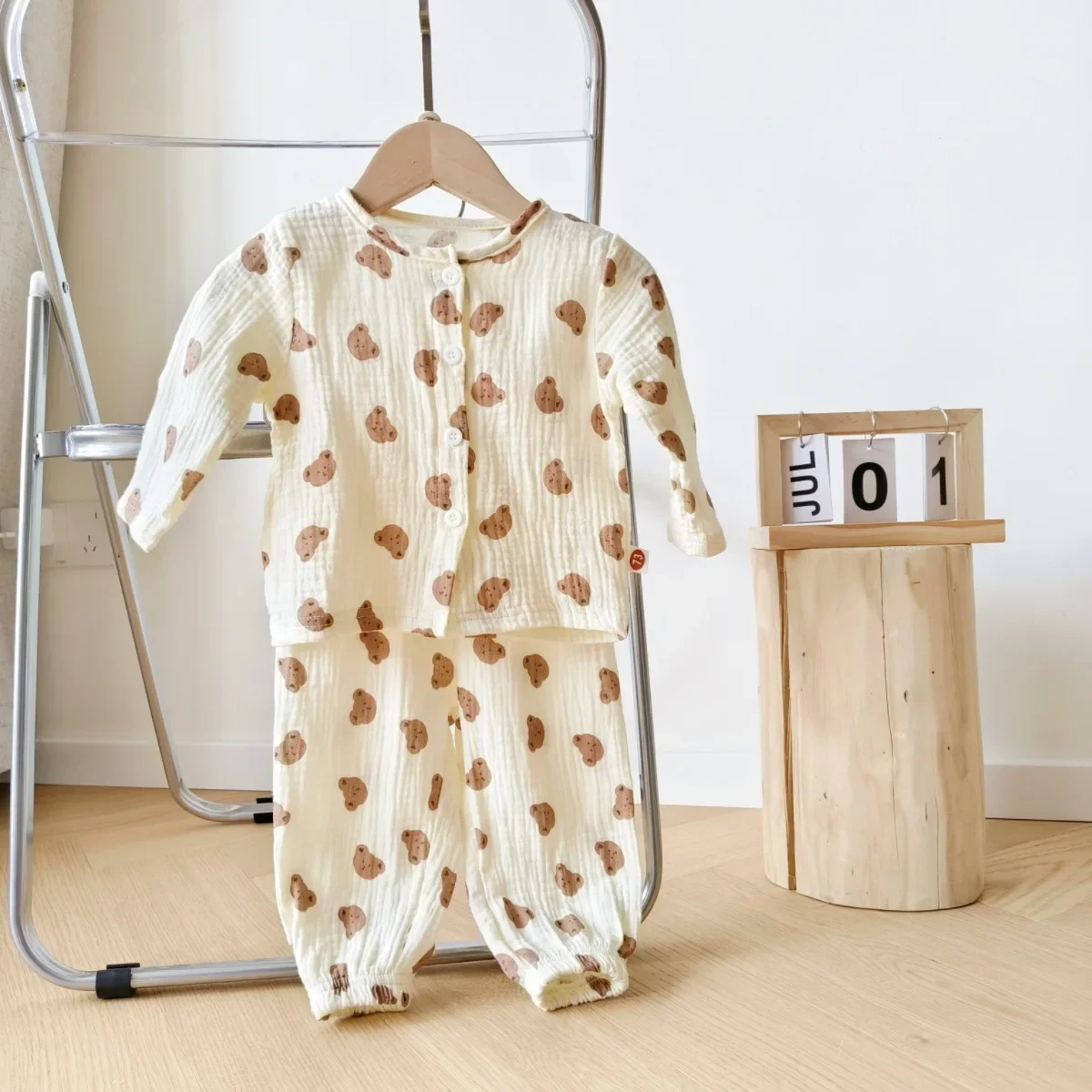 2024 Herfst Nieuw In Kinderen Baby Meisjes Jongens Pyjama Set-Baby Cartoon Top + Broek, Peuter Slaapkleding 2 Stuks 0-24M