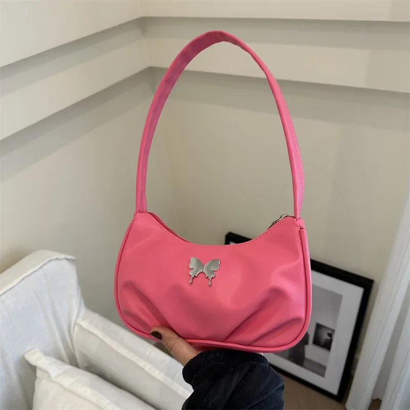 

Folded fashion shoulder bag underarm bag small square bag