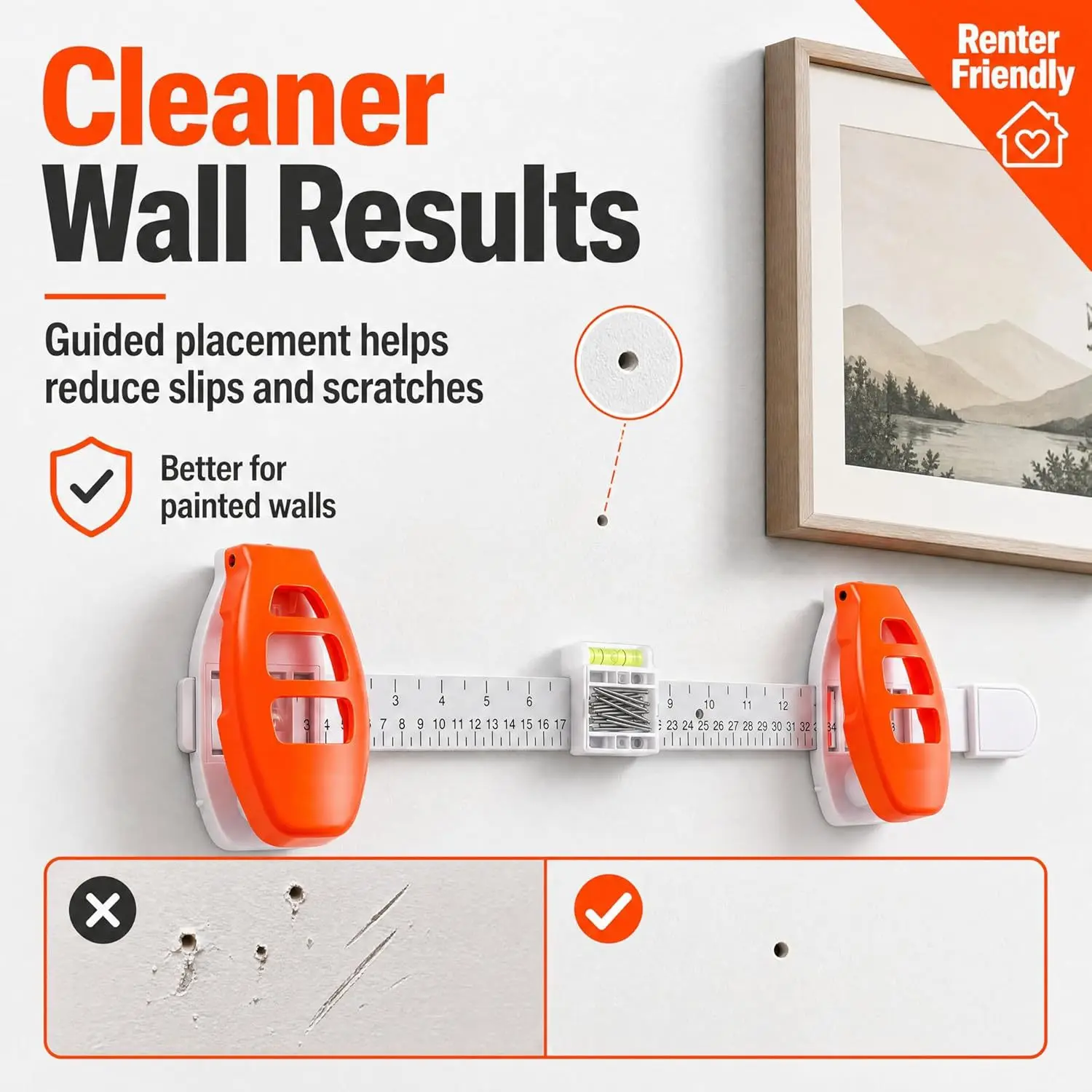 portable-1pcs-multi-functional-hanging-ruler-with-spirit-level-frame-measuring-level-positioning-and-fixing-point-hanging-tool