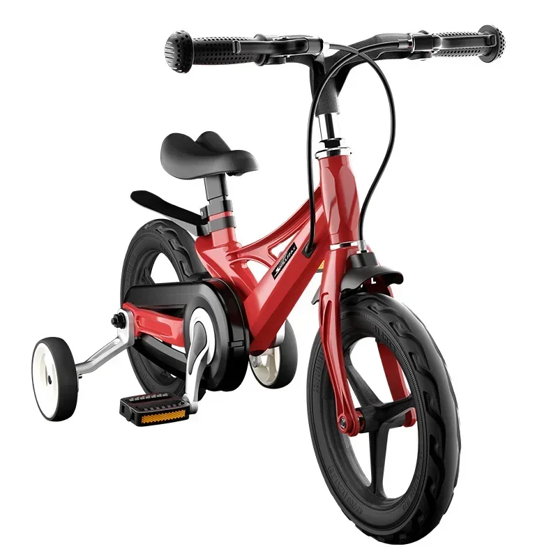 2-9 Years Old New Magnesium Alloy Children's Bicycle 12 Inch 14 Inch 16 Inch Men's And Women's Baby Fashion Bicycle