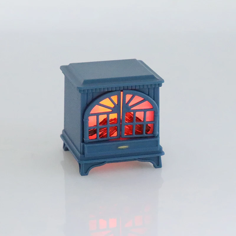 Dollhouse LED Fireplace Miniature Scene 1/12 Scale Mini Exquisite Model Winter Dollhouse Miniatures Model