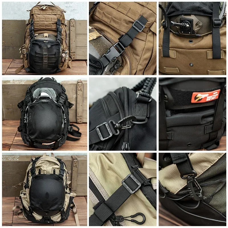 Taktische Helmtasche, Mehrzweck-Molle-Aufbewahrungstasche, Tragetasche, Netztasche für die Jagd, Airsoft-Helme, Tasche, taktischer Rucksack