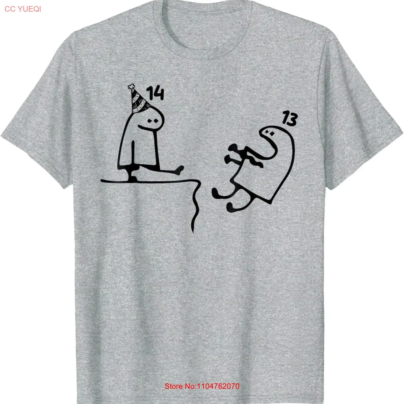 14th Birthday Party Funny T Shirt 14 Years Old Shirtns  vintage Washed streetwear designer clothes Slightly fashion Soft