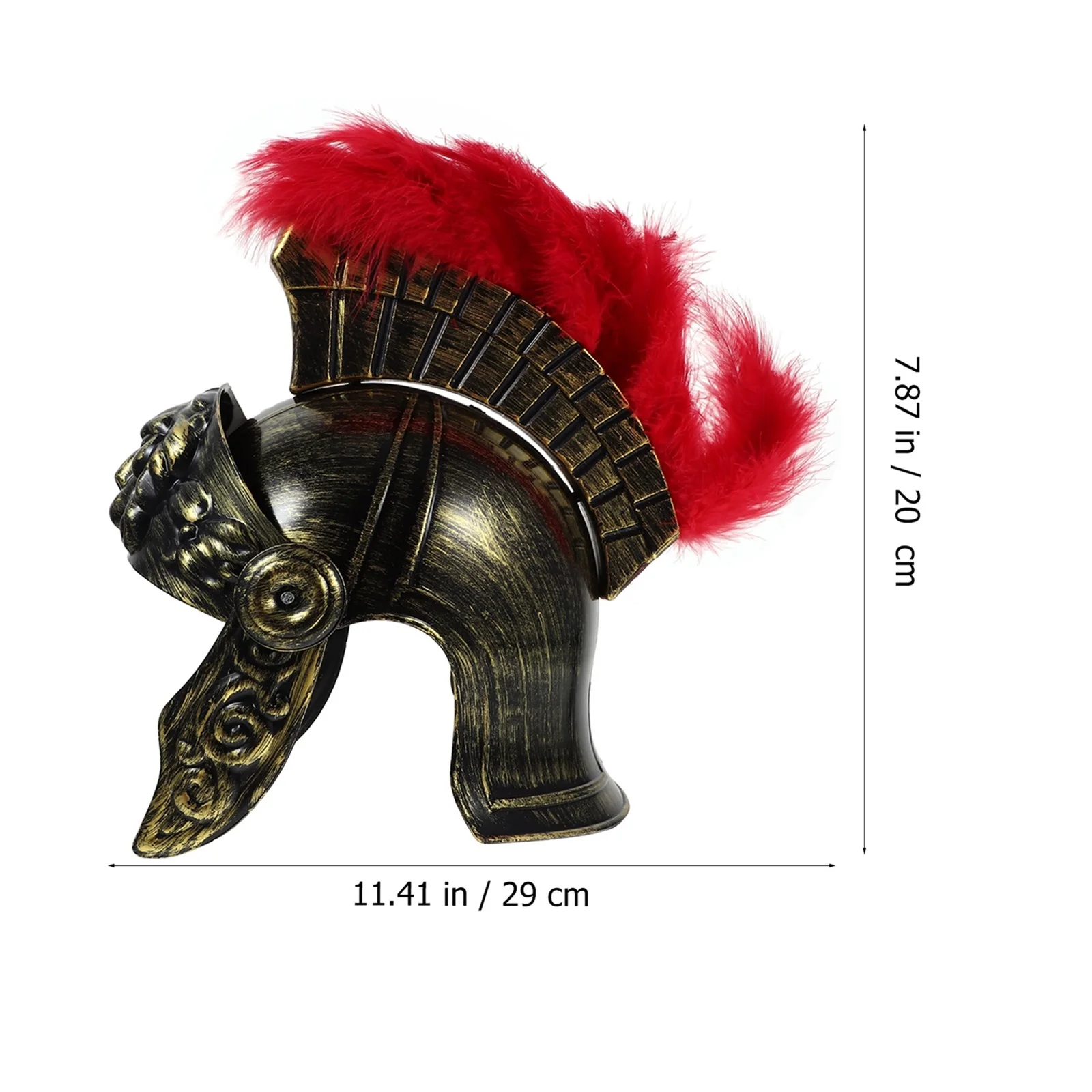 Samurai Hat Men Roman Helmets Plush Toy Middle Ages Costume Plastic Soldier Child Hats Cosplay Costume Hat - Image 6