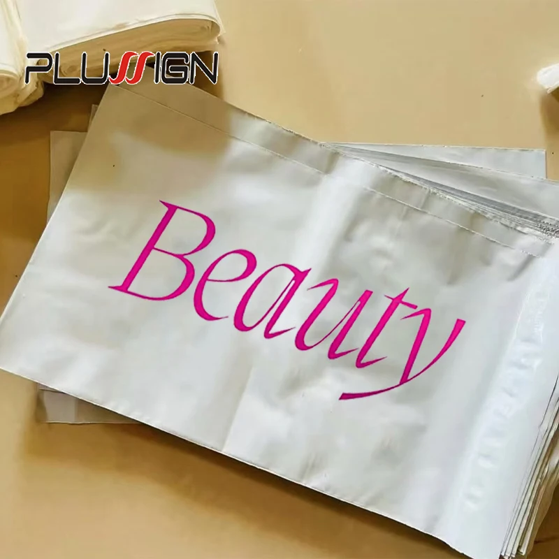 100% New Materials Mail wig Bags Various Size Custom Your Logo Waterproof Wig Bags Self-Adhesive Pouch Courier Delivery Wig Bags