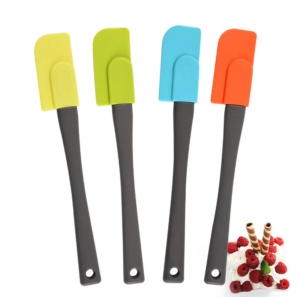 

4pcs Silicone Spatula Sharp Blade MultiPurpose Wiping Jam Cheese Tool Baking Kitchen Accessories Food Slicer