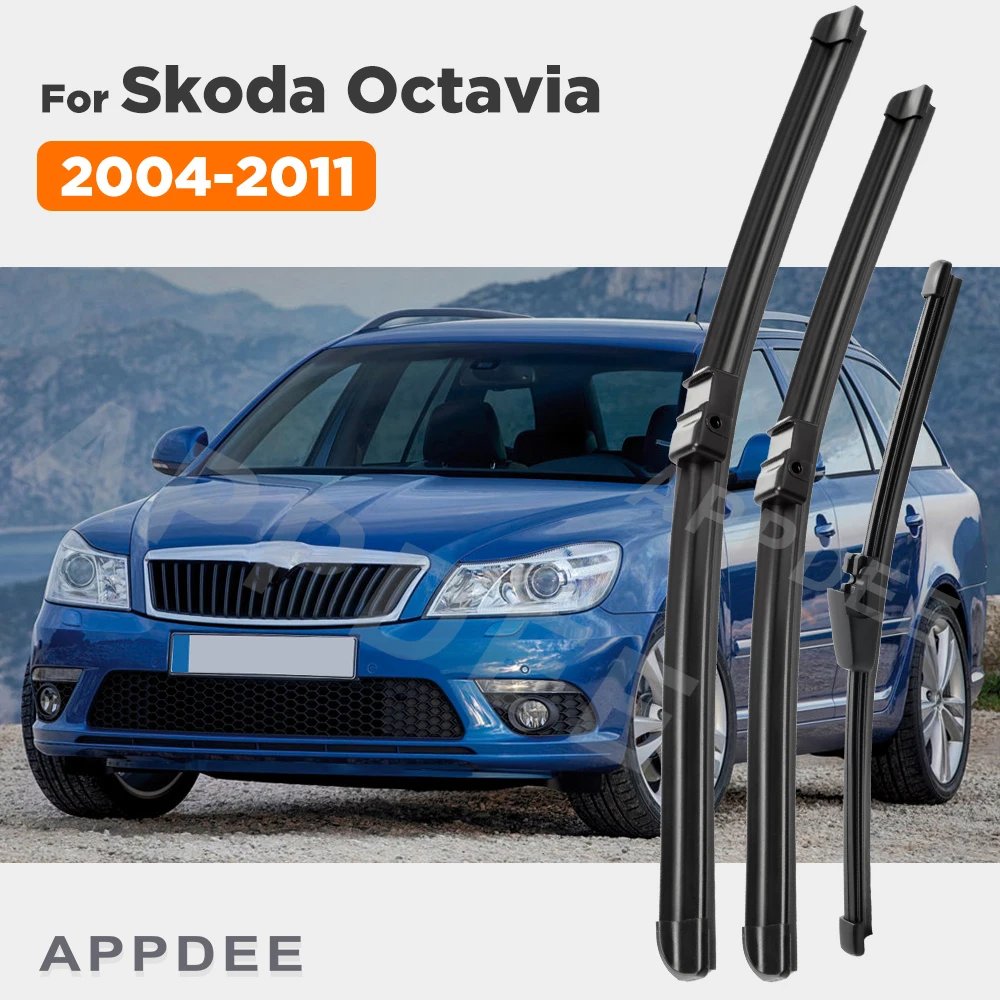 APPDEE Wiper Front Rear Wiper Blades For Skoda Octavia 2004-2011 Combi Estate Hatchback Windshield Windscreen 24