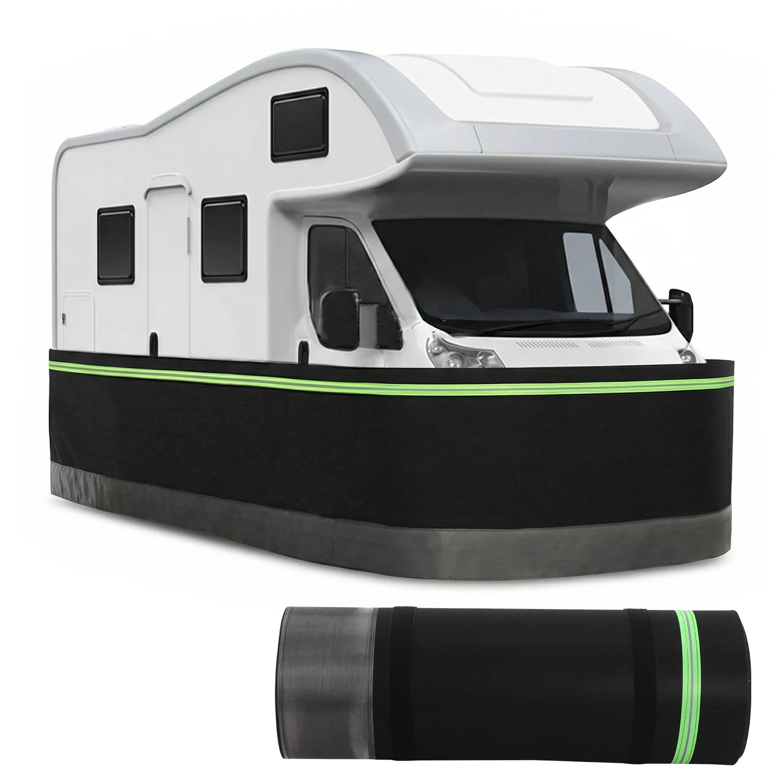 

Rv Underbelly Material Easy Installation Mobile Home Skirting 3.1x65.6ft with Bottom Iron Mesh for Garden Outdoor Yard