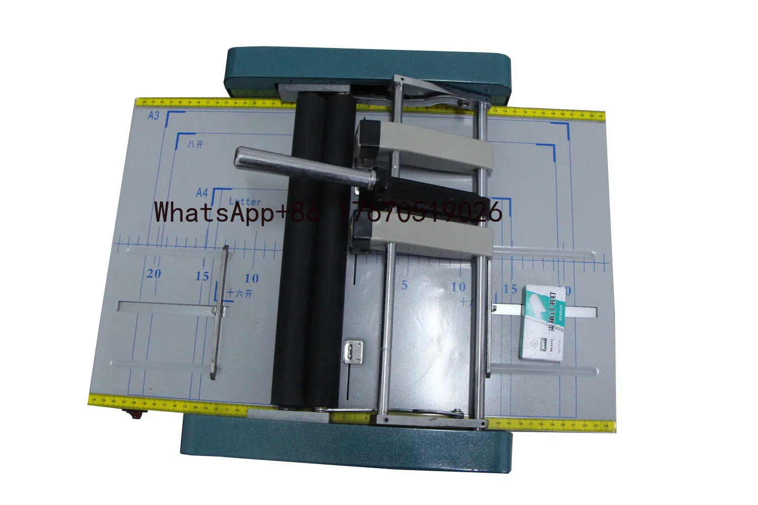ZY-1 A3/A4 Desktop Booklet/Magazine Maker Machine Manual Power Stapling Netbook Folding Folder Paper Stapler