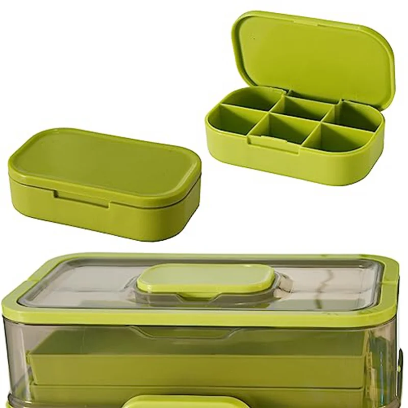 

AB11-Home Medicine Storage Box With Detachable Medicine Box And Cosmetics Home Storage Box