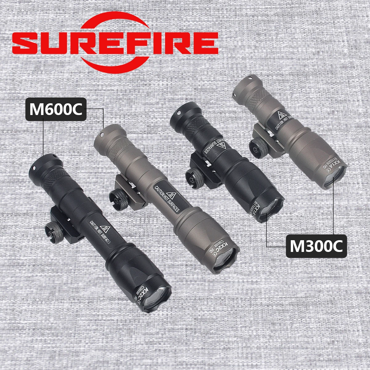 Latarka taktyczna SureFire Airsoft M600C M600 M300 Scout Light AR15 do karabinów, latarka LED do polowań, reflektor SF M300A, lampa do broni