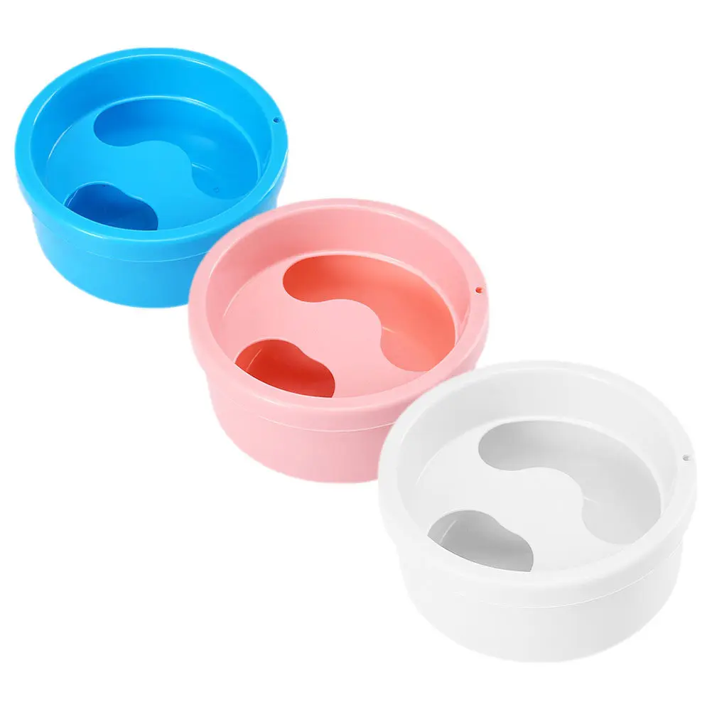 3Pcs Manicure Soaking Bowl Sturdy Smooth Nail Art Bowl for Gel Polish Remover Nail Salon Supplies Finger Soak Container