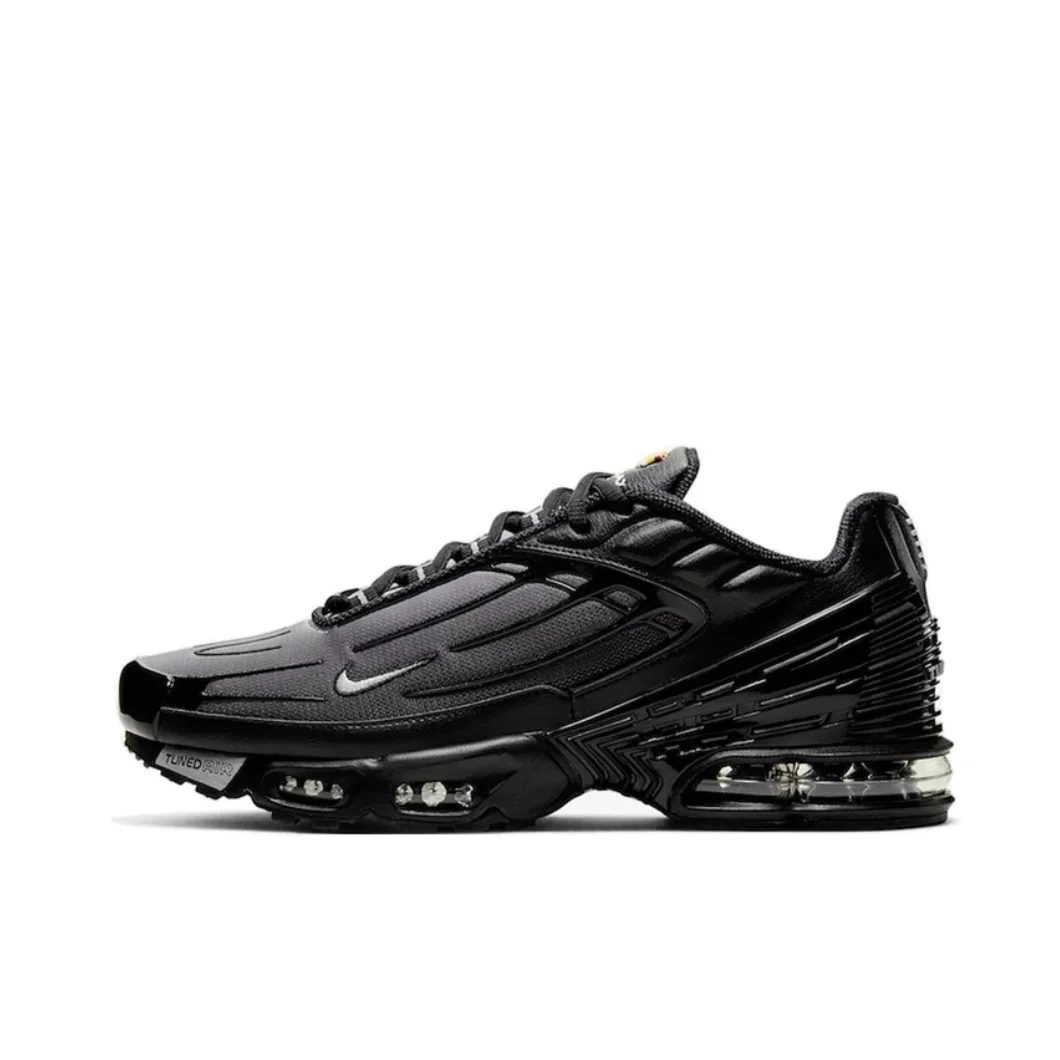 Nike Original Air Max Plus 3, мужские низкие кроссовки для бега на воздушной подушке, амортизирующие удобные повседневные кроссовки, черные