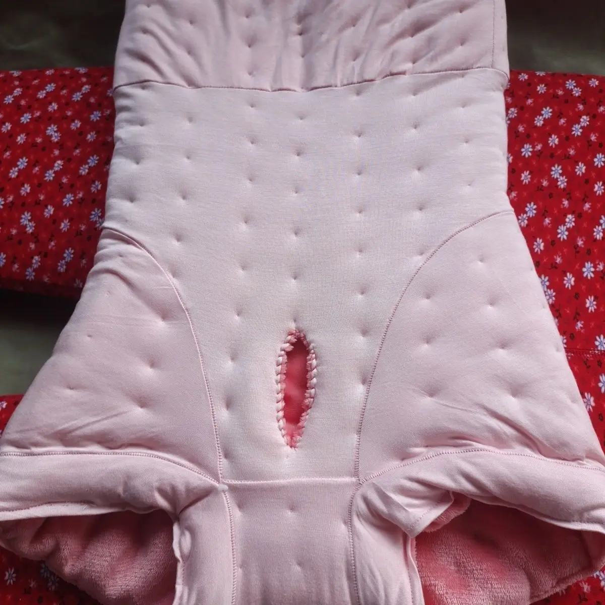 Man's High Waist Handmake Thick inside Panties Briefs Stomach Warm Cotton Blended Thick Puffy ABDL Sleek Proof Panties