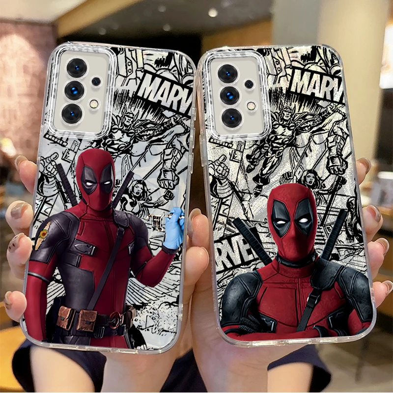 

Marvel Deadpool Phone Case for Samsung Galaxy A35 A34 A33 A32 A31 A30 A25 A24 A23 A22 A21 A16 A15 A06 A05 Trend Shockproof Cover