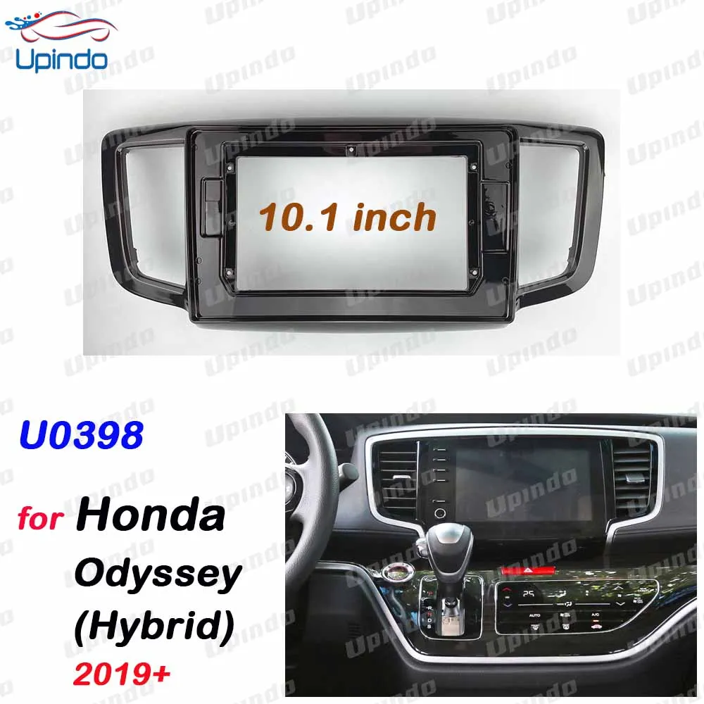 

For Honda Odyssey Hybrid 2019+ 2 Din 10.1 Inch Fascia Panel Frame Car Radio Multimedia GPS ABS+PC Plastic Dashboard Install Kit