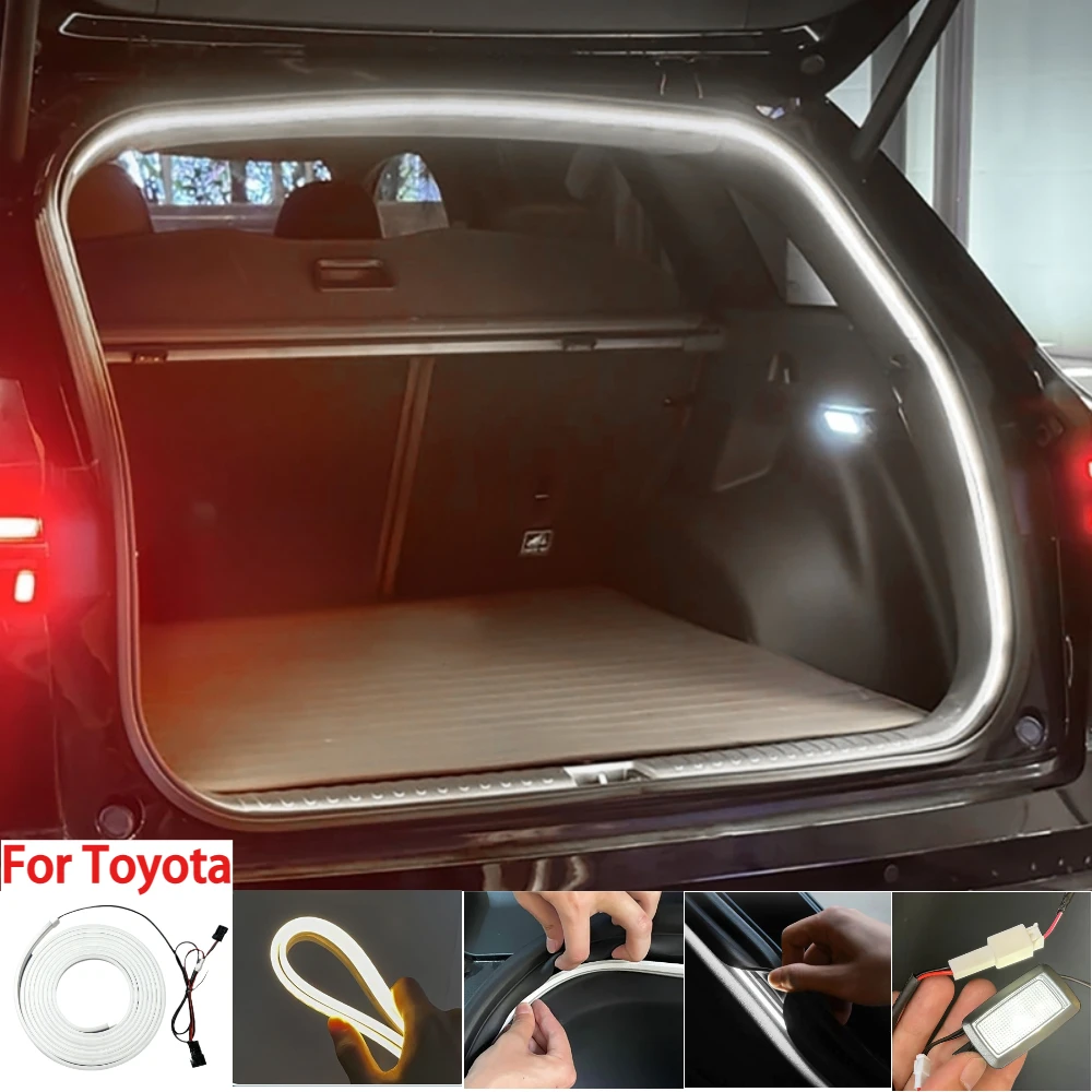 

Rear Trunk LED Light Bar Strips for Toyota RAV4 Yaris Cross Harrier Venza C-HR IZOA bZ4X Highlander WILDLANDER