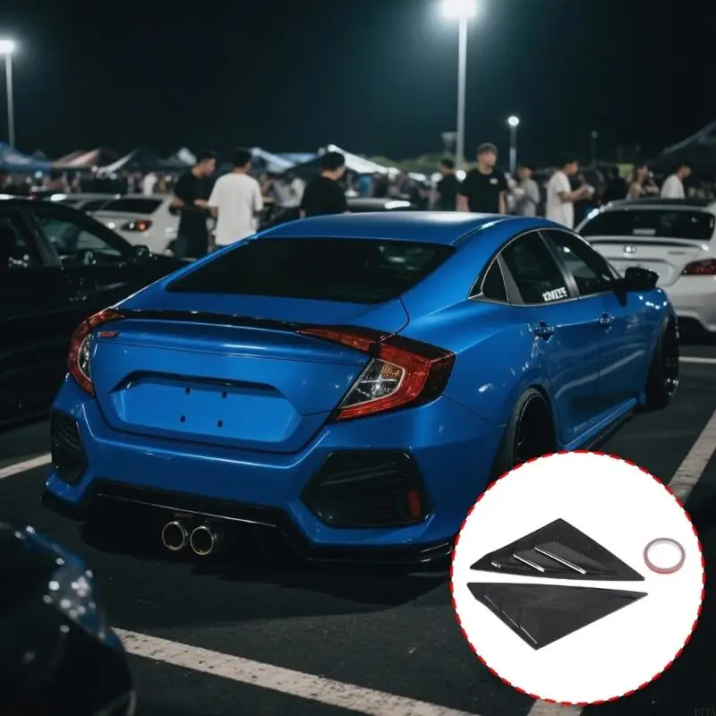 Automotive Exterior Louvers Rear Louver Window Side Shutter Cover Trim Wind Resistance Window Shutter Decors D7YA