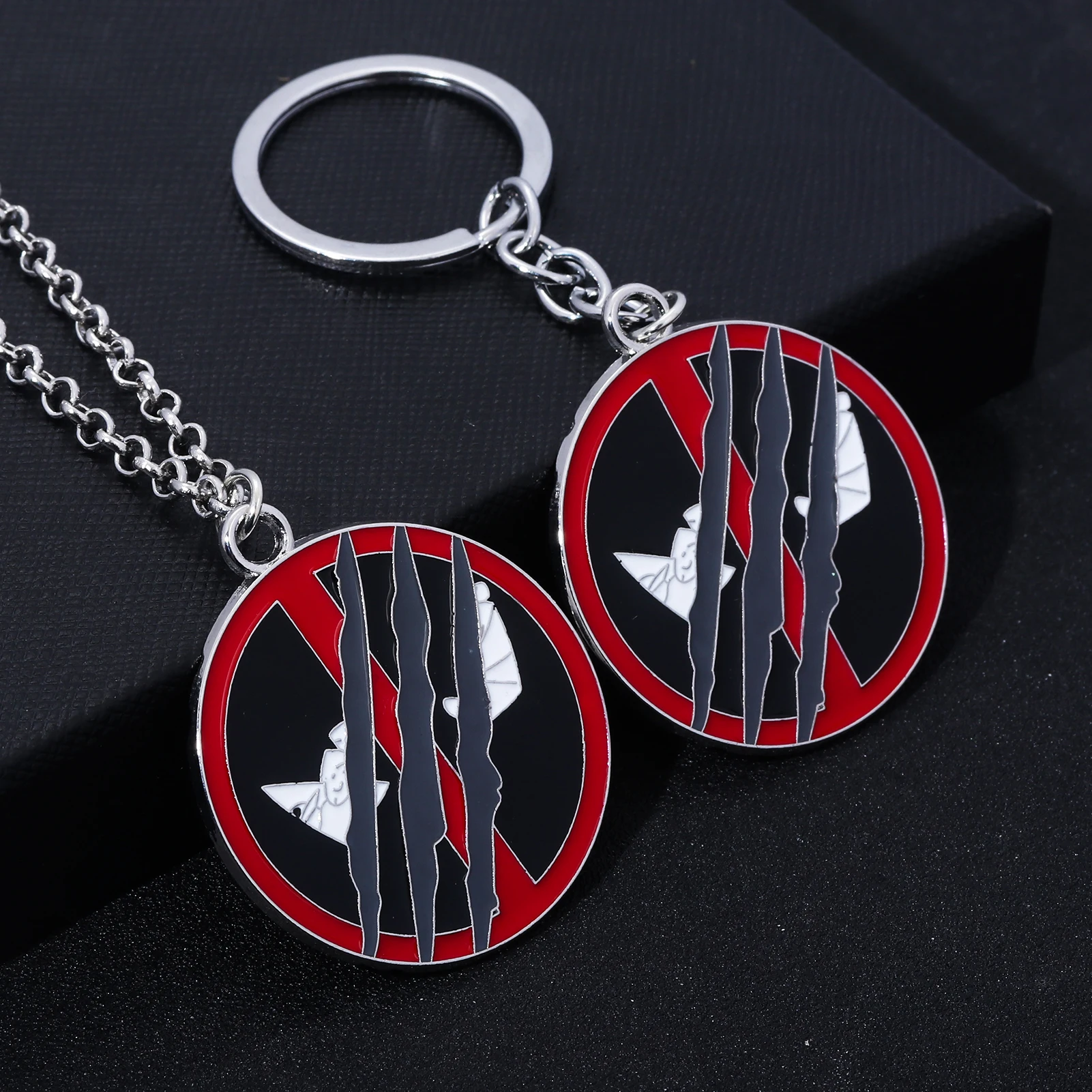 فيلم ديدبول ولفيرين أفضل Bubs المفاتيح مجموعة سبليت القلب مطابقة قلادة مفتاح سلسلة للنساء الرجال تأثيري مجوهرات هدية #3