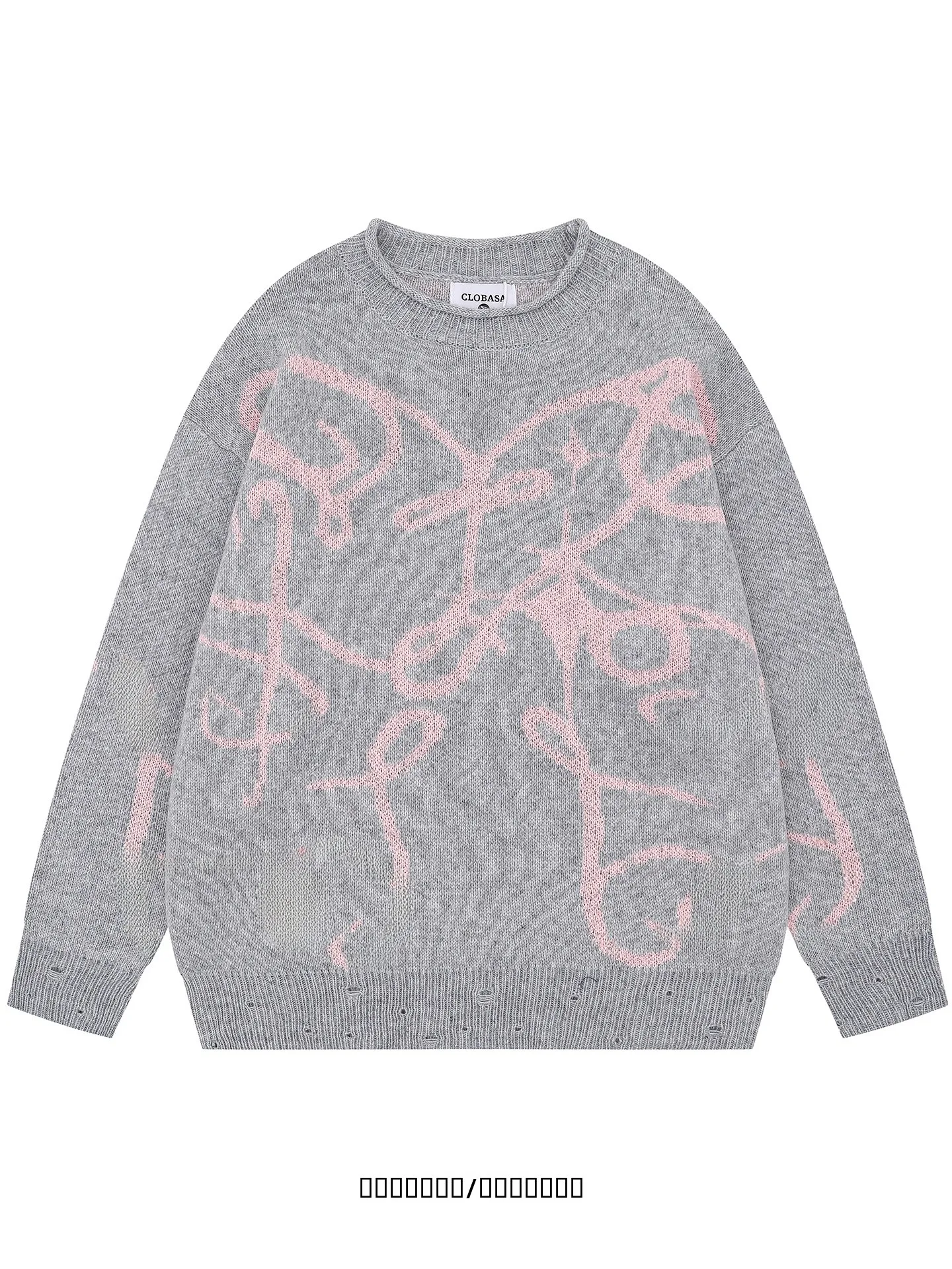 

Loose Knitted Sweater Lazy Sle Cuffed Sve ex Casual Wear Polyester Fiber Long Sve round Ne Faionable for Teens