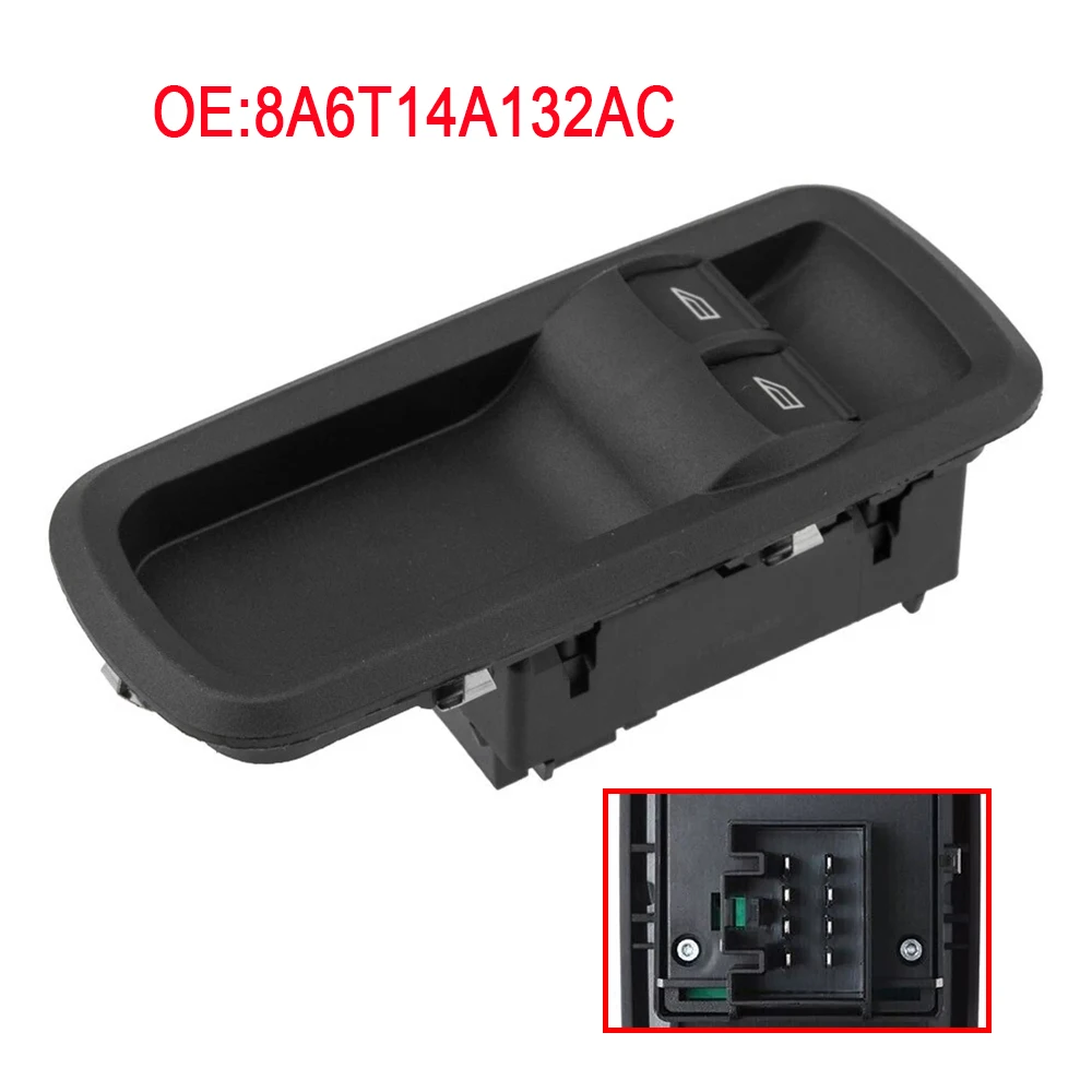 

8A6T14A132AC Car Front Electic Power Window Lifter Control Single Switch Button Replacement For Ford Fiesta MK7 2009-2011 2012