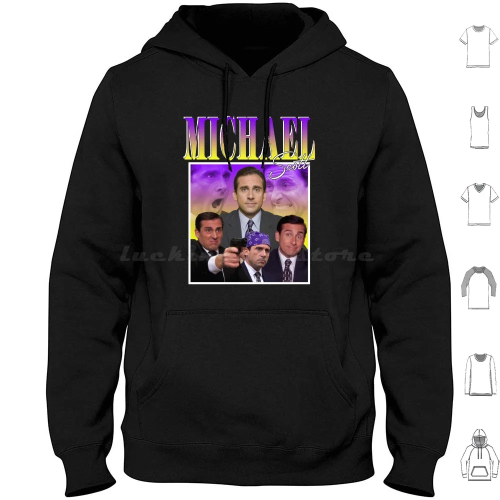 Michael Hoodie cotton Long Sleeve The Office Michael Funny Office Dwight Schrute Jim Halpert Dwight Dunder Mifflin Michael Pam