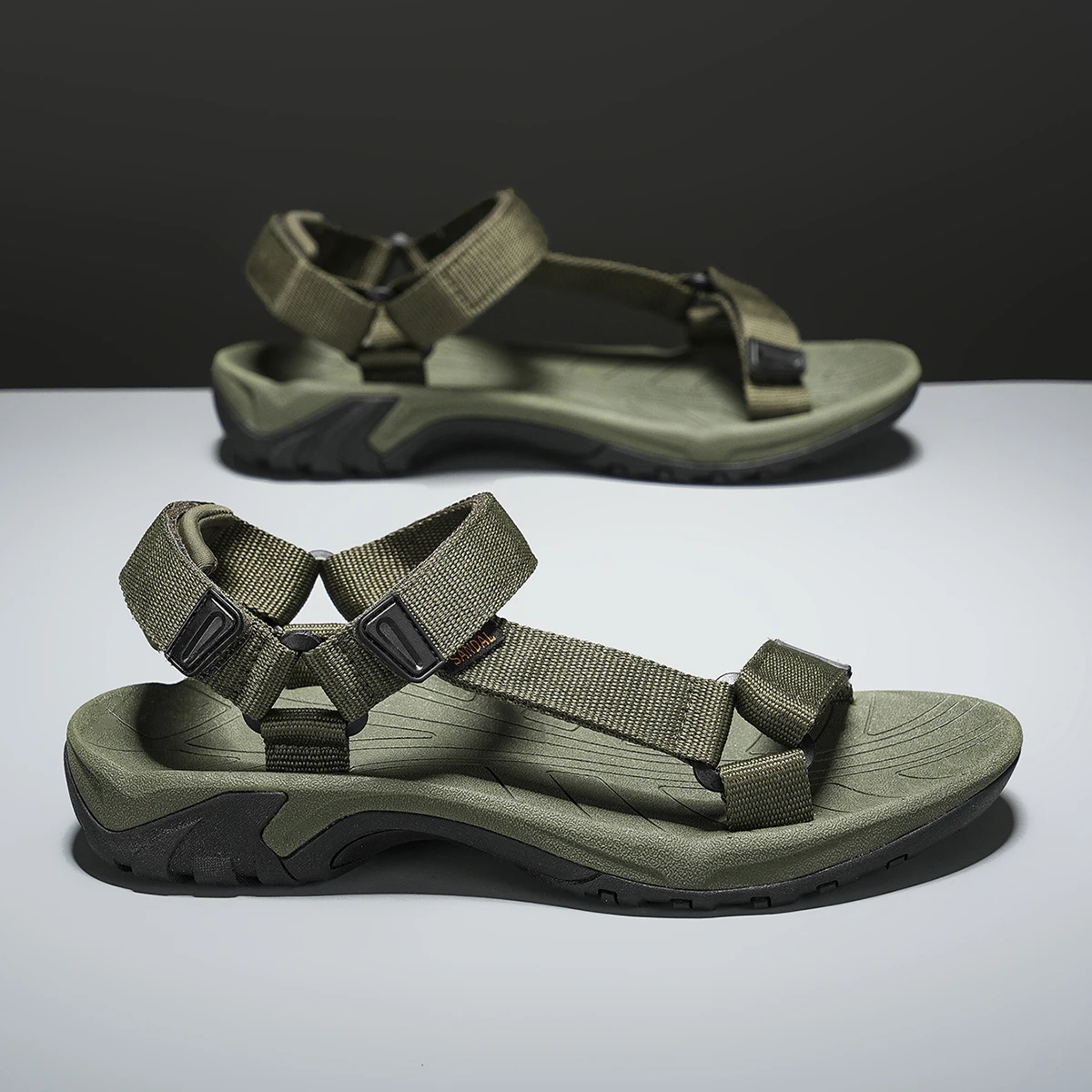Herren Casual Sport-Sandalen Outdoor-Wandersandalen Komfortable Rutschfeste Strand- und Trekking-Sandalen Übergröße Verstellbar – Detail 9