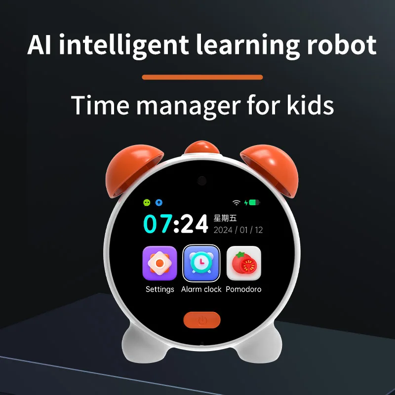 AI Time Treasure Robot Voice Intelligent Alarm Clock Children's Early Education Machine English Learning Machine Story Toy