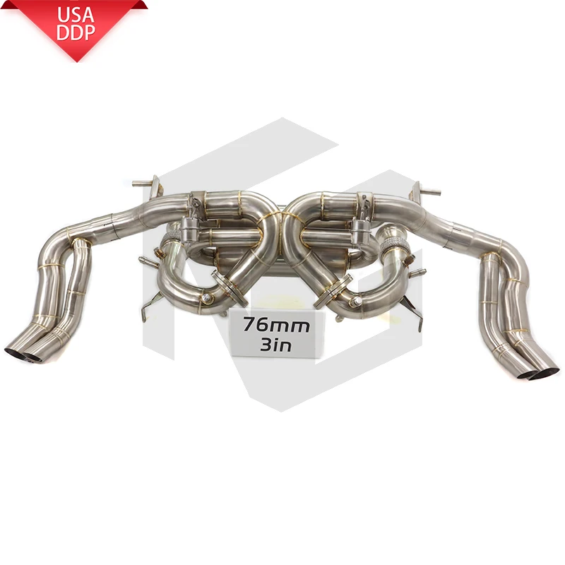 

ING Stainless Steel Exhaust System Performance Catback For Audi R8 V10 5.2L Muffler With OPF