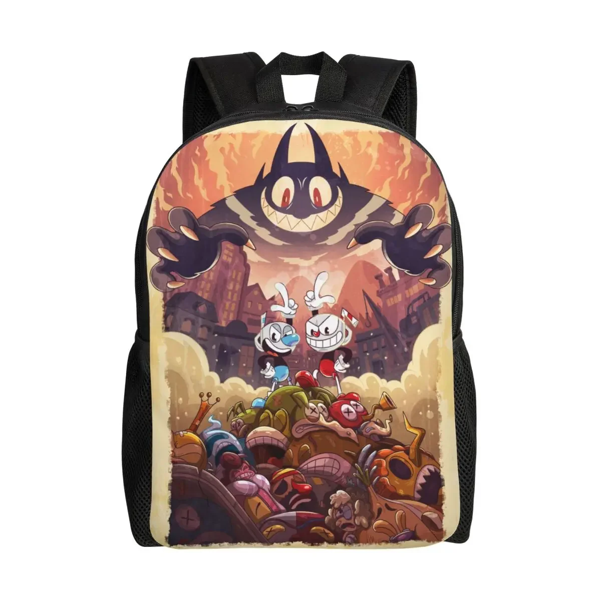 personnalise-jeu-chaud-dessin-anime-cuphead-mugman-voyage-sac-a-dos-hommes-femmes-ecole-ordinateur-bookbag-college-etudiant-sac-a-dos-sacs