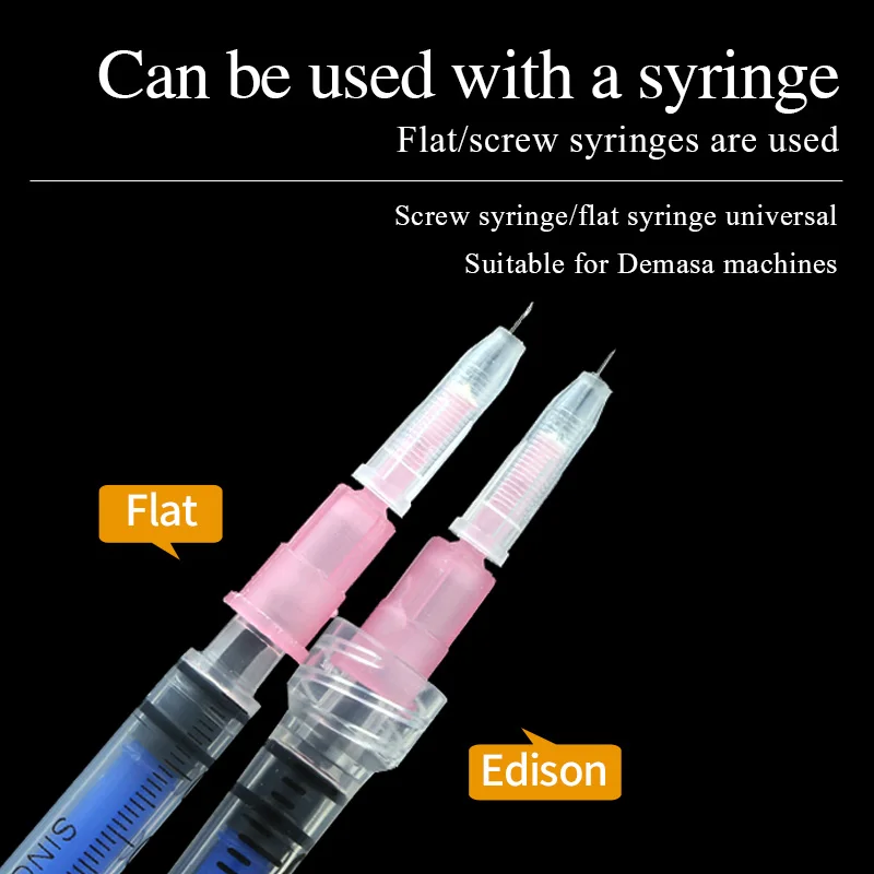 31G Medical Adjustable Small Needle 1-4MM Pink Disposable Non Painless Hand Punching Ultra fine Cosmetic Use Needle