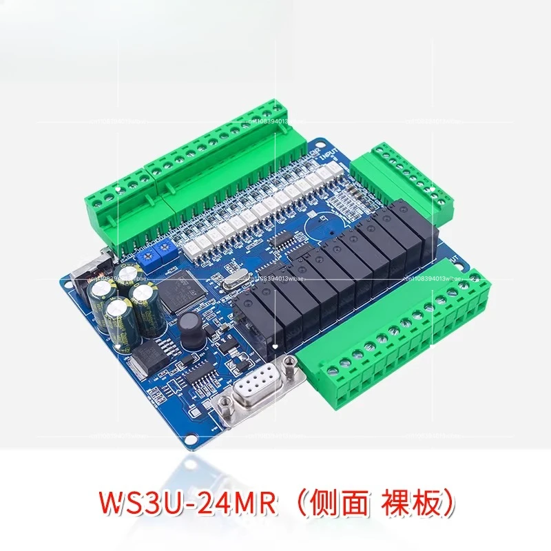 PLC Industrial Control Board Compatible with FX3U 24MR MT Analog High-speed Counting Pulse Output Programmable Logic Controller