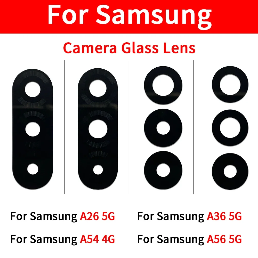 Camera Glass For Samsung A04 Core A16 4G A23 A36 A52S A54 A55 A56 5G Rear Back Camera Lens Glass and Sticker