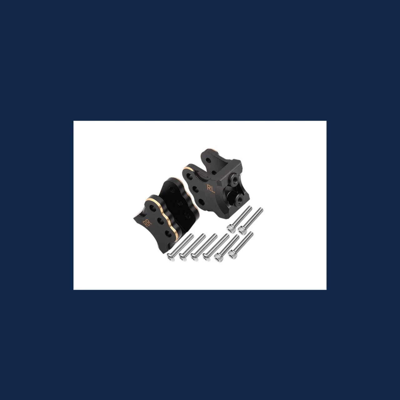 

GPM Brass Rear Axle Mount Set For Suspension Links For AXIAL 1/10 RBX10 Ryft AXI232047