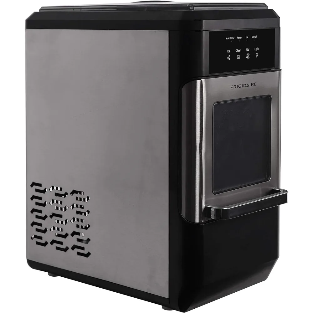 Bancada Crocante Nugget Mastigável Ice Maker, Função Auto Limpeza, 44lbs por Dia