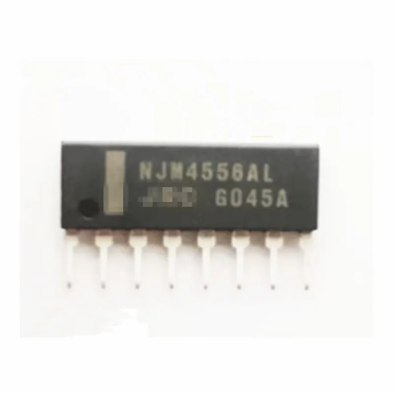 

10Pcs 100%NEW NJM4556AL JRC4556 NJM4556A NJM4556 SIP-8 High Current Operational Amplifier New Original Equipment