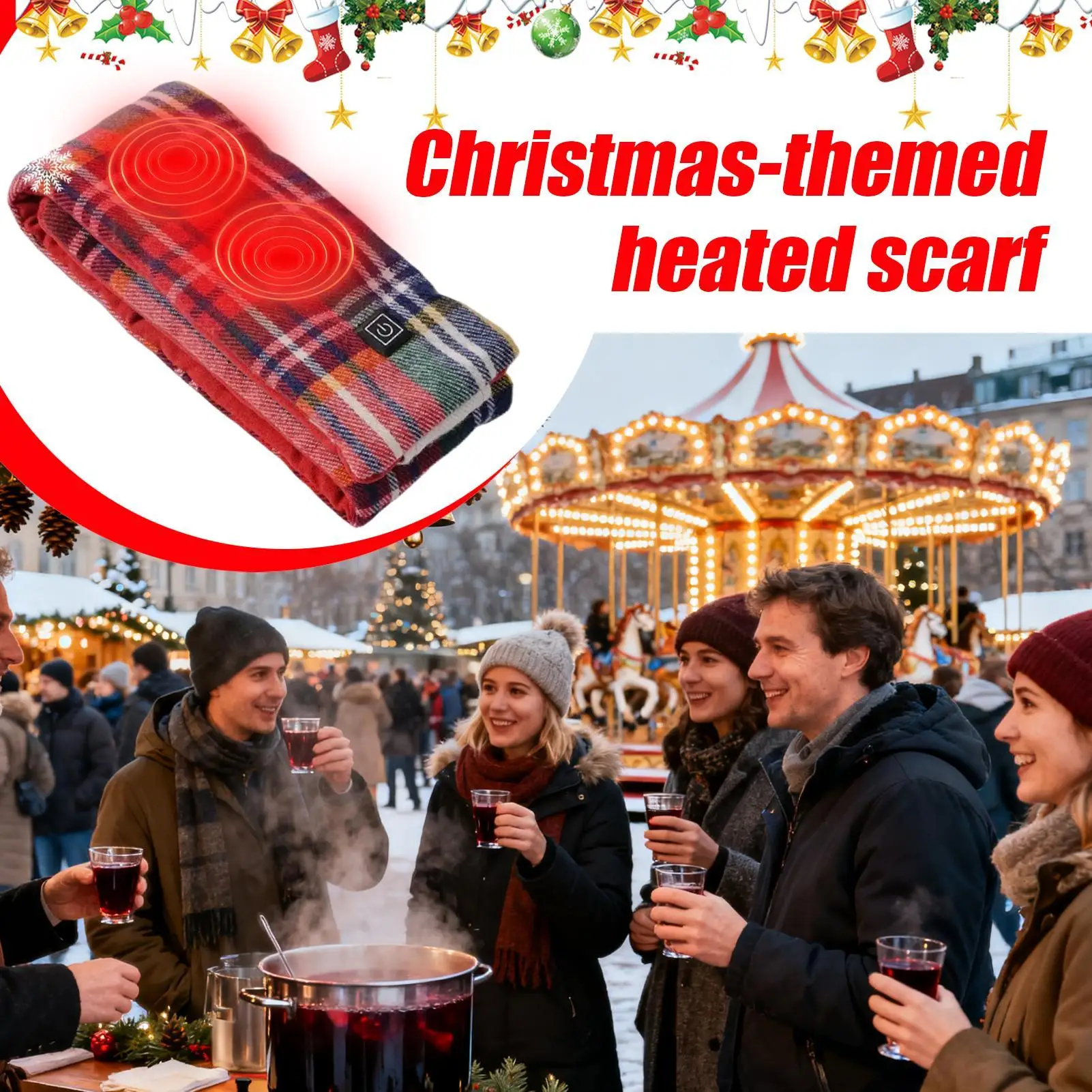 وشاح ساخن قابل للغسل 3 التحكم في درجة الحرارة الرقبة أدفأ التدفئة الكهربائية وشاح للنساء الرجال له لها الكبار الأب الأم #1