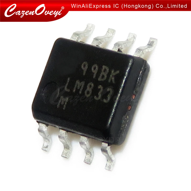 10pcs/lot LM833MX LM833M LM833 833 SOP-8 In Stock